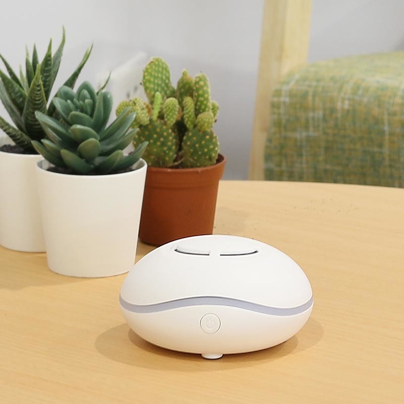 Draagbare USB-oplaaddiffuser 7 kleuren lichten Ultrasone lucht aromatherapie waterloze essentiële olie diffuser