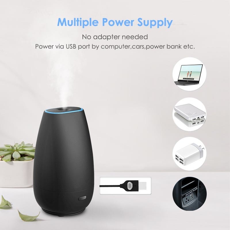 Auto Diffuser Vochtbevochtiger Aromatherapie Essentiële Olie Diffuser USB Cool Mist Mini Draagbare Diffuser