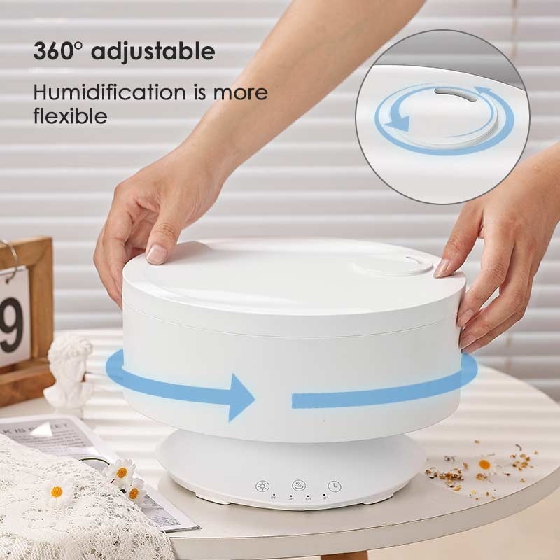 1.6L Home Draagbare Cool Mist Air Humidifier Met Nachtlicht Aroma Essentiële Olie Aroma Diffuser