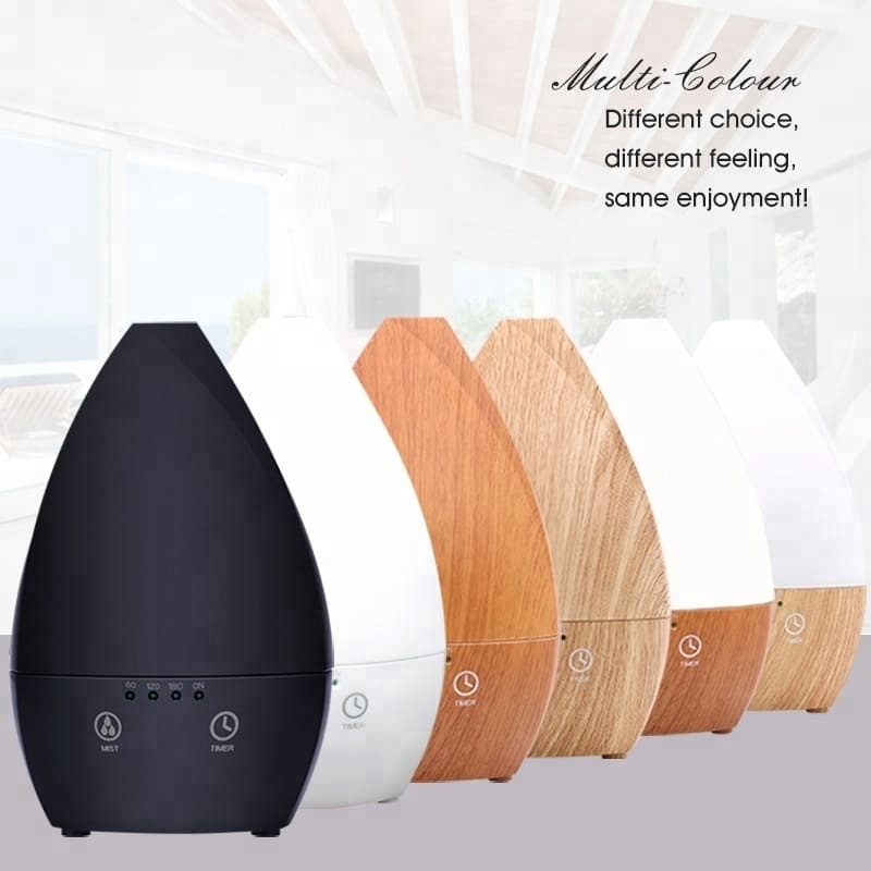 Home Draagbare luchtvochtigmaker Ultrasone Essentiële olie diffuser met nachtlicht voor slaapkamer