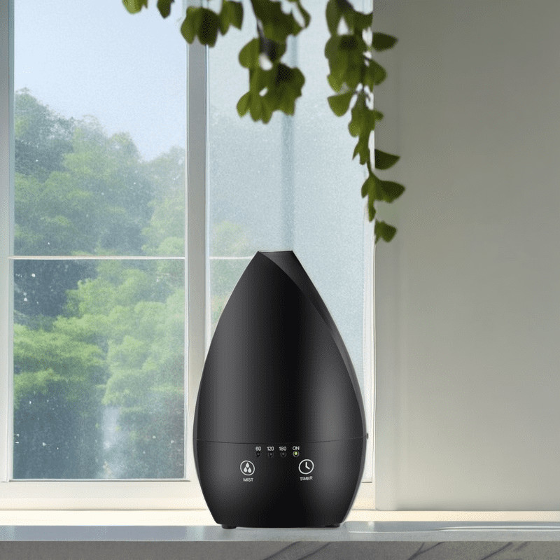 Home Draagbare luchtvochtigmaker Ultrasone Essentiële olie diffuser met nachtlicht voor slaapkamer