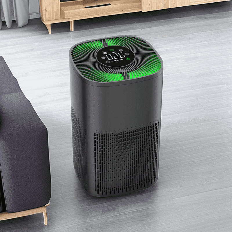 WiFi Desktop HEPA luchtreiniger met LED-tricolor licht