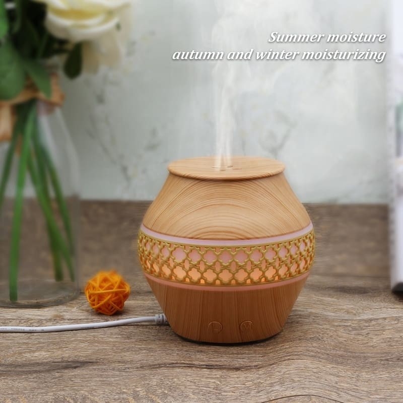 120 ml Huishoudelijk klein draagbaar koel mis luchtbevochtiger met led lichten Aroma Essentiële olie spray Aroma diffuser