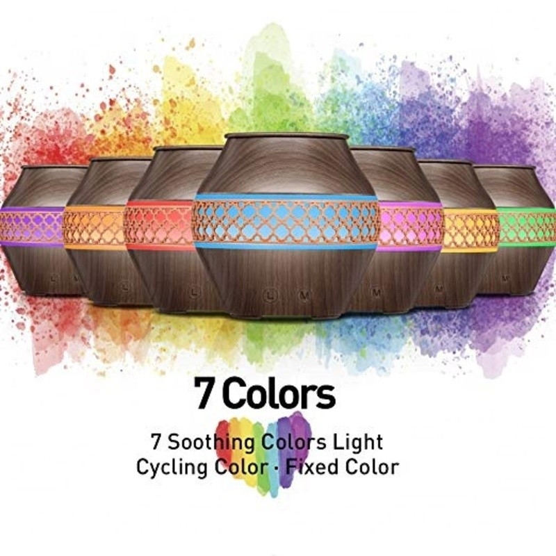 120 ml Huishoudelijk klein draagbaar koel mis luchtbevochtiger met led lichten Aroma Essentiële olie spray Aroma diffuser