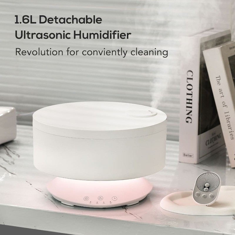 1.6L Home Draagbare Cool Mist Air Humidifier Met Nachtlicht Aroma Essentiële Olie Aroma Diffuser