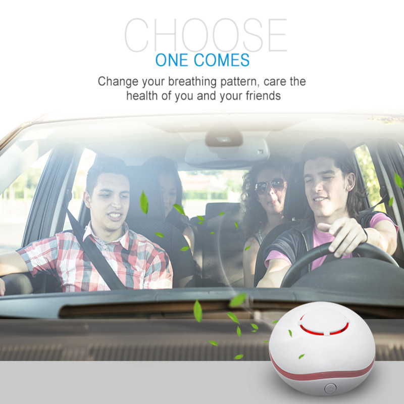Draagbare USB-oplaaddiffuser 7 kleuren lichten Ultrasone lucht aromatherapie waterloze essentiële olie diffuser