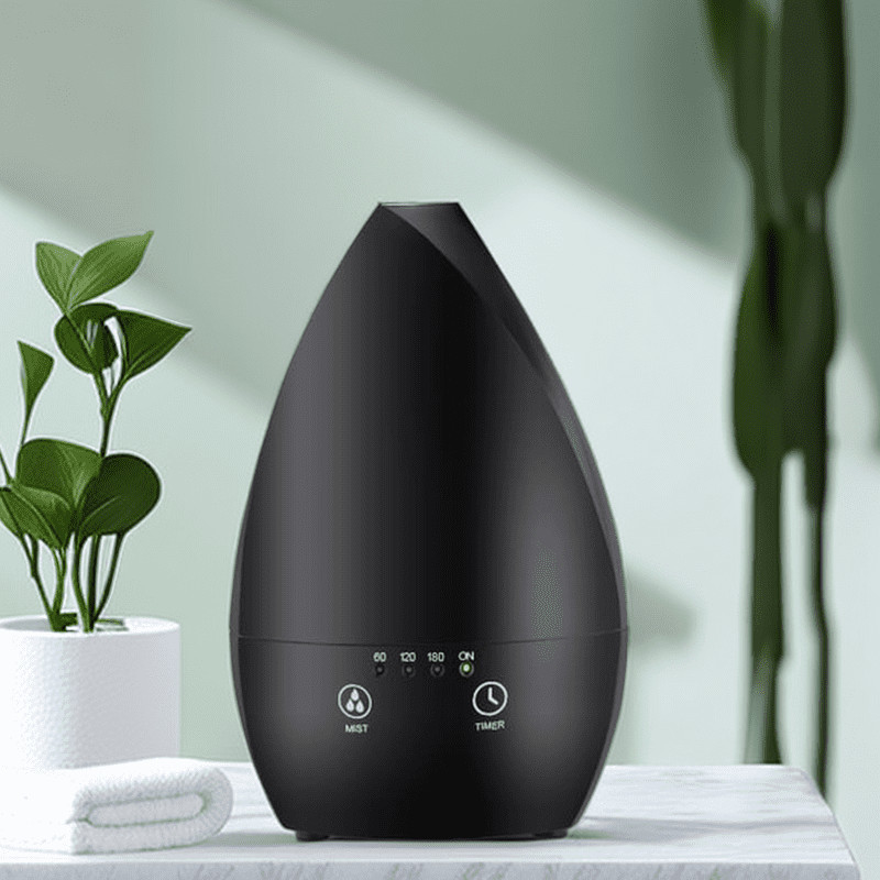 Home Draagbare luchtvochtigmaker Ultrasone Essentiële olie diffuser met nachtlicht voor slaapkamer